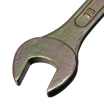 Ключ рожковый, 12 х 13 мм, желтый цинк Сибртех по ценам производителя в Краснодаре с доставкой по всей России