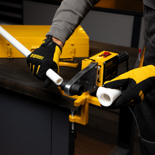 Аппарат для сварки пластиковых труб DWP-1500, 1500 Вт, 260-300 град, комплект насадок, 20-63 мм Denzel по ценам производителя в Краснодаре с доставкой по всей России