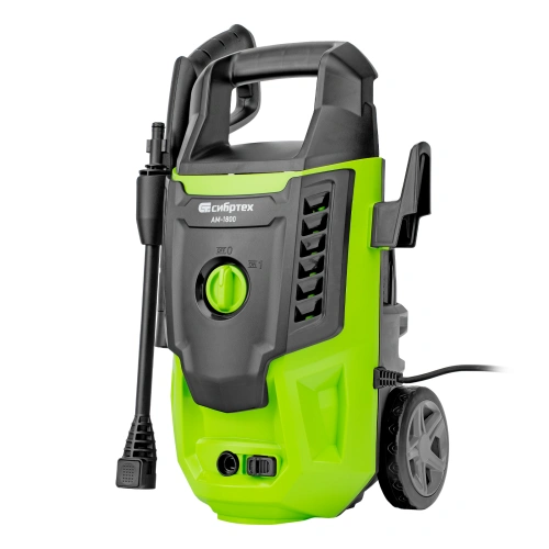 Моечная машина высокого давления АМ-1800, 1800 Вт, 140 бар, 350 л/ч, колесная Сибртех по ценам производителя в Краснодаре с доставкой по всей России