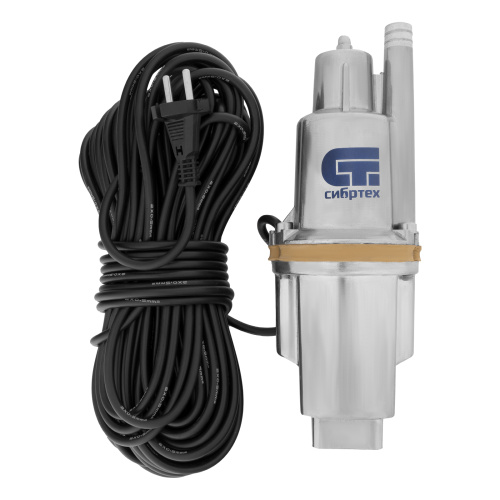Вибрационный насос СВН300-25, верхний забор, 300 Вт, напор 75 м, 1200 л/ч, кабель 25 м Сибртех по ценам производителя в Краснодаре с доставкой по всей России