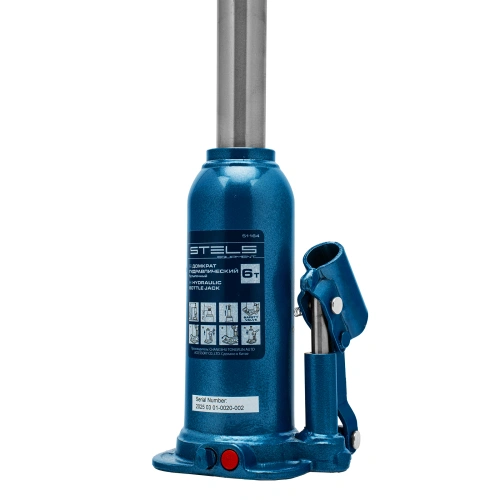 Домкрат гидравлический бутылочный, 6 т, h подъема 207-404 мм Stels по ценам производителя в Краснодаре с доставкой по всей России