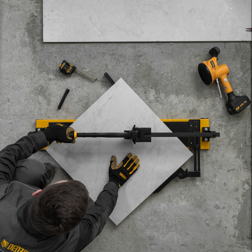 Плиткорез рельсовый 800х16мм, каретка на подш., стальная станина, усил. рукоятка-пенал Denzel по ценам производителя в Краснодаре с доставкой по всей России