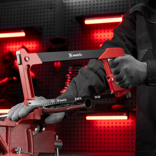 Ножовка по металлу, 300 мм, биметаллическое полотно, обрезиненная рукоятка Matrix по ценам производителя в Краснодаре с доставкой по всей России