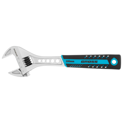 Ключ разводной, 250 мм, CrV, двухкомпонентная ручка Gross по ценам производителя в Краснодаре с доставкой по всей России