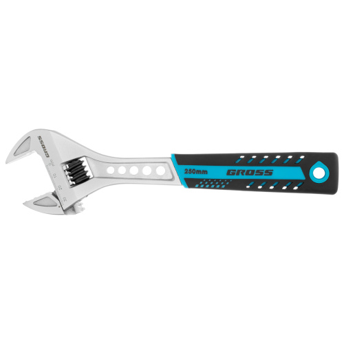 Ключ разводной, 250 мм, CrV, двухкомпонентная ручка Gross по ценам производителя в Краснодаре с доставкой по всей России