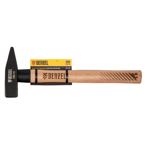 Молоток слесарный, 500 г, кованый квадратный боек, буковая рукоятка Denzel по ценам производителя в Краснодаре с доставкой по всей России