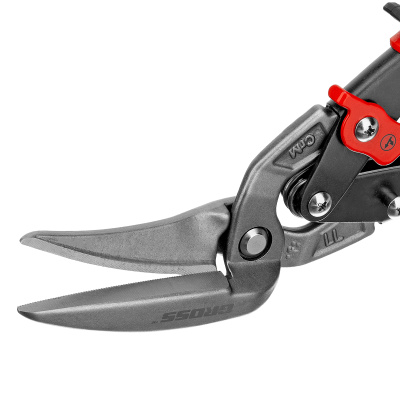 Ножницы по металлу "Piranha", 270 мм, прямой и левый проходной рез, сталь СrMo, двухкомпонентные рукоятки Gross по ценам производителя в Краснодаре с доставкой по всей России