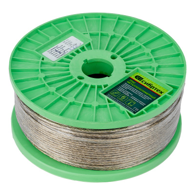 Трос металлополимерный прозрачный ПР-3.0, толщина 3.0 мм, катушка 200 метров Сибртех по ценам производителя в Краснодаре с доставкой по всей России