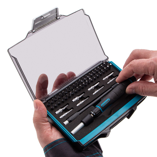 Отвертка с набором бит и торцевых головок для точных работ, гибкий привод, 48 шт, CrMo Gross по ценам производителя в Краснодаре с доставкой по всей России