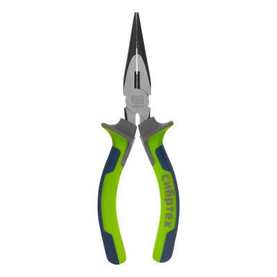 Длинногубцы прямые 160 мм, фосфатирование, трехкомпонентные рукоятки Сибртех по ценам производителя в Краснодаре с доставкой по всей России