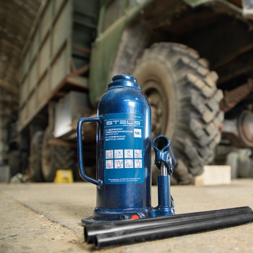 Домкрат гидравлический бутылочный, 12 т, h подъема 227-457 мм Stels по ценам производителя в Краснодаре с доставкой по всей России