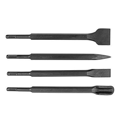 Набор буров по бетону, 6-8-10 х 160, 8-10-12 х 210, 10-12-14 х 260 мм, зубила 4 шт, SDS Plus Matrix по ценам производителя в Краснодаре с доставкой по всей России