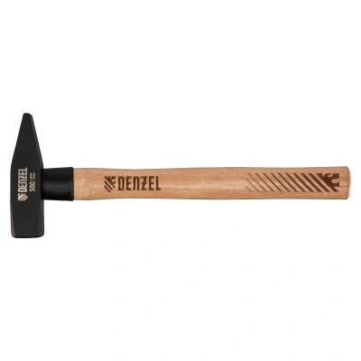 Молоток слесарный, 500 г, кованый квадратный боек, буковая рукоятка Denzel по ценам производителя в Краснодаре с доставкой по всей России