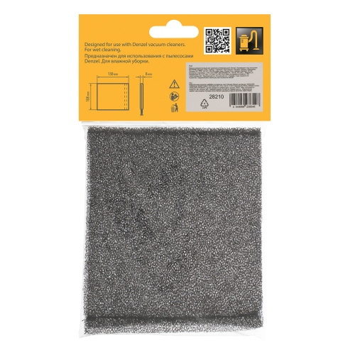 Фильтр полиуретановый для пылесоса универсальный Denzel по ценам производителя в Краснодаре с доставкой по всей России