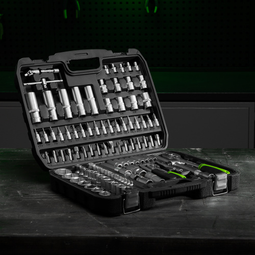 Набор инструмента, 1/2", 1/4", пластиковый кейс,94 предмета Сибртех по ценам производителя в Краснодаре с доставкой по всей России