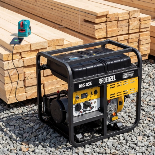Генератор дизельный DES-85E, 8,5 кВт, 230 В, 16 л, электростартер Denzel по ценам производителя в Краснодаре с доставкой по всей России