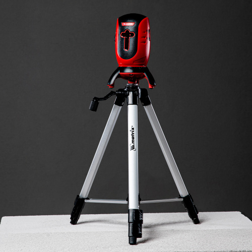 Лазерный уровень ML01T, дальность 10 м, точность ± 0,5 мм, / 1 м, длина волны 650 нм, проекция 1 вертикальная 1 горизонтальная плоскость, резьба под штатив 5/8", штатив в комплекте Matrix по ценам производителя в Краснодаре с доставкой по всей России