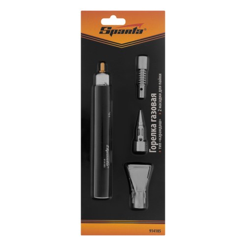Горелка газовая, тип "Карандаш" + 2 насадки для пайки, 200 мм Sparta по ценам производителя в Краснодаре с доставкой по всей России