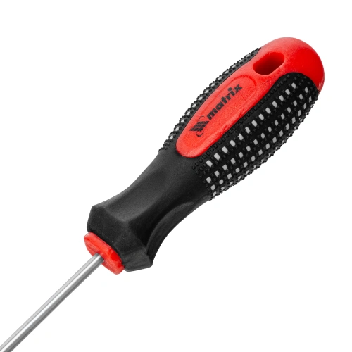 Отвертка Fusion, SL4 х 100 мм, CrV, трехкомпонентная рукоятка "Anti slip" Matrix по ценам производителя в Краснодаре с доставкой по всей России