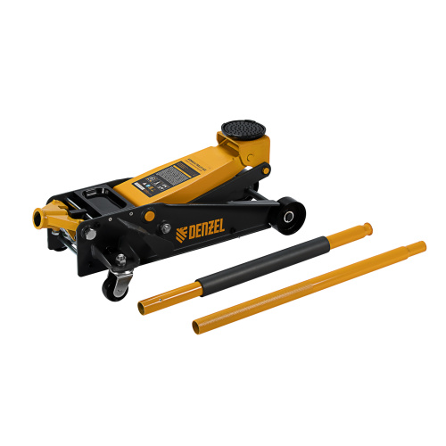 Домкрат гидравлический подкатной 3 т, с фиксатором, быстрый подъем, 135-480 мм, профессиональный Denzel по ценам производителя в Краснодаре с доставкой по всей России