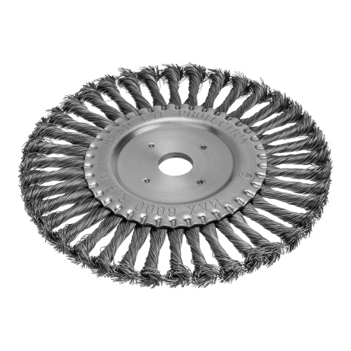 Щетка для УШМ 200 мм, посадка 22.2 мм, плоская, крученая проволока 0.5 мм Matrix по ценам производителя в Краснодаре с доставкой по всей России