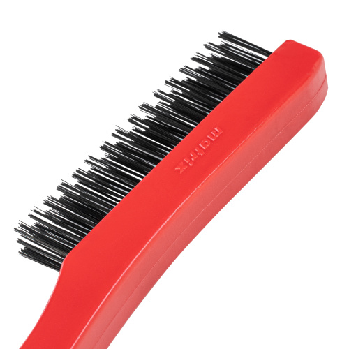 Щетка зачистная трехрядная, закаленная прямая проволока с пластиковой ручкой Matrix по ценам производителя в Краснодаре с доставкой по всей России