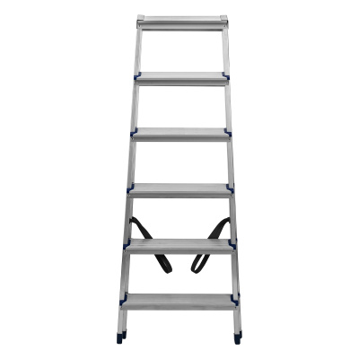 Стремянка двусторонняя 6 ступеней, алюминиевая, Сибртех по ценам производителя в Краснодаре с доставкой по всей России