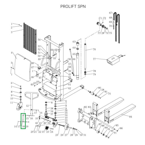 Амортизатор ручки для штабелеров SPN по ценам производителя в Краснодаре с доставкой по всей России