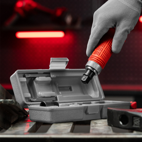 Отвертка ударно-поворотная 1/2, набор бит, 6 шт, обрезиненная ручка, пластиковый бокс Matrix по ценам производителя в Краснодаре с доставкой по всей России