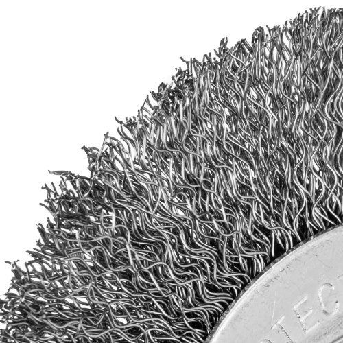 Щетка для УШМ, 100 мм, посадка 22.2 мм, плоская, витая проволока 0.3 мм Сибртех по ценам производителя в Краснодаре с доставкой по всей России