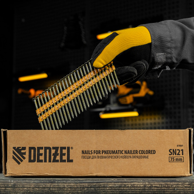 Гвозди для пнев. нейлера (крашен.) длина - 75 мм, диам. - 3,05 мм, 2000 шт. Denzel по ценам производителя в Краснодаре с доставкой по всей России