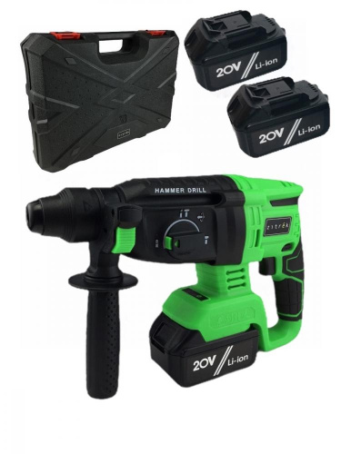 Перфоратор аккумуляторный Zitrek Destroyer Pro (20В, Li-Ion аккумулятор 4 Ач - 2шт, ЗУ, кейс) по ценам производителя в Краснодаре с доставкой по всей России