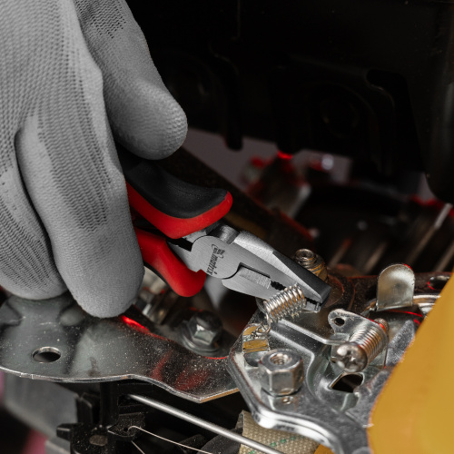 Плоскогубцы Mini, 130 мм, никелированные, авторазжим, двухкомпонентные рукоятки Matrix по ценам производителя в Краснодаре с доставкой по всей России