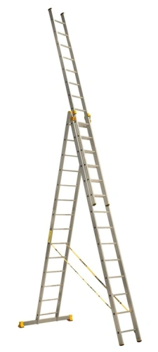 Лестница 3-х секционная алюминиевая 3*14 по ценам производителя в Краснодаре с доставкой по всей России