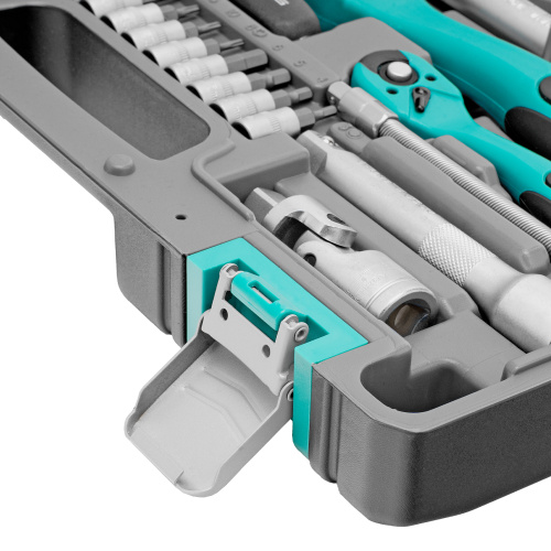 Набор инструментов 1/2", 1/4", CrV, 12 гранные головки, пластиковый кейс, 82 предмета Stels по ценам производителя в Краснодаре с доставкой по всей России