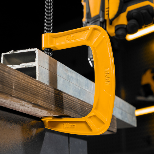 Струбцина G-образная, усиленная, 100 мм Denzel по ценам производителя в Краснодаре с доставкой по всей России