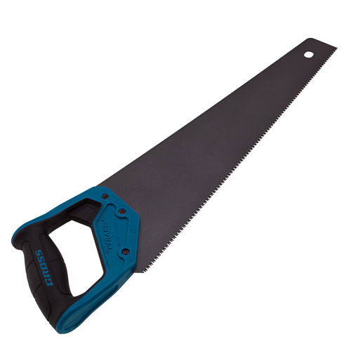 Ножовка по дереву "Piranha", 450 мм, 11-12 TPI, зуб-3D, каленый зуб, тефлоновое покрытие полотна, двухкомпонентная рукоятка Gross по ценам производителя в Краснодаре с доставкой по всей России