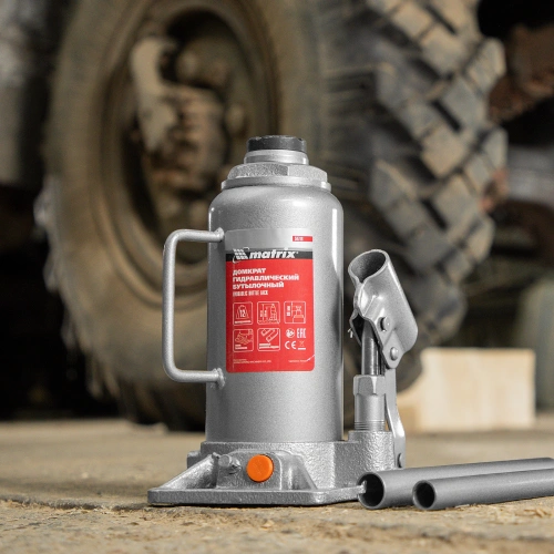 Домкрат гидравлический бутылочный, 12 т, h подъема 230-465 мм Matrix по ценам производителя в Краснодаре с доставкой по всей России