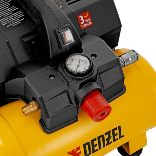 Компрессор  DLS750/6 безмасляный малошумный 750 Вт, 140 л/мин,ресивер 6 л Denzel по ценам производителя в Краснодаре с доставкой по всей России