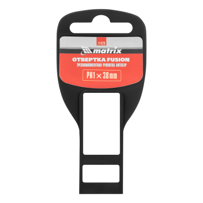 Отвертка Fusion, PH1 х 38 мм, CrV, трехкомпонентная рукоятка "Anti slip" Matrix по ценам производителя в Краснодаре с доставкой по всей России