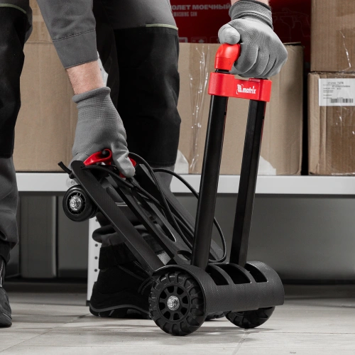 Тележка хозяйственная, складная, 4 колесная, грузоподъемность 40 кг Matrix по ценам производителя в Краснодаре с доставкой по всей России