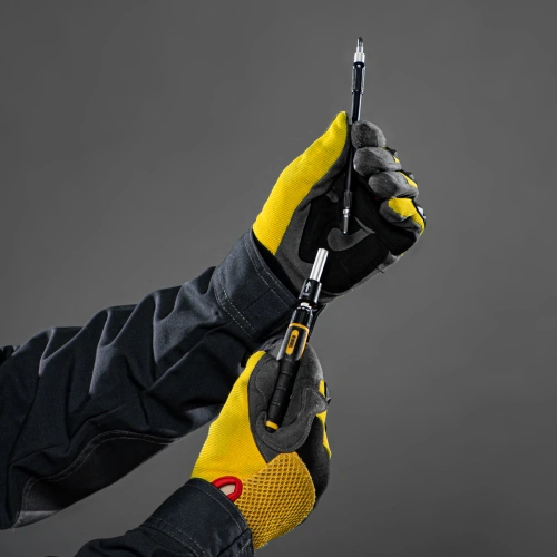 Отвертка с набором бит и торцевых головок для точных работ, гибкий привод, 48 шт, CrMo Denzel по ценам производителя в Краснодаре с доставкой по всей России