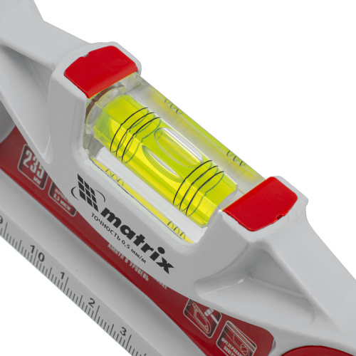 Уровень алюминиевый литой, фрезерованный, 3 глазка, две ударные площадки, 235 мм Matrix по ценам производителя в Краснодаре с доставкой по всей России