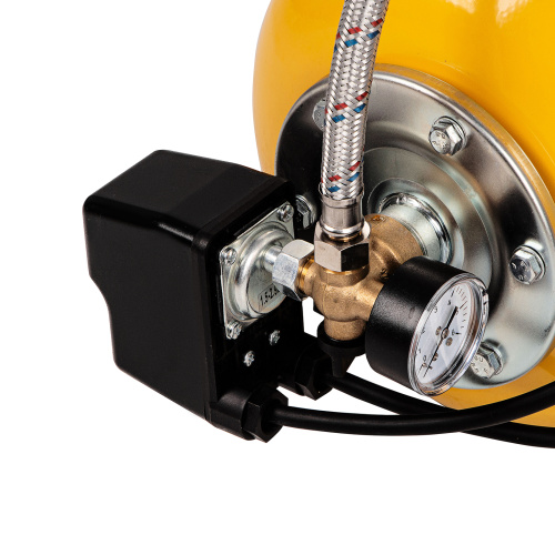 Насосная станция PS1000Х, 1000 Вт, 3500 л/ч, ресивер 24 л, подъем 44 м, нержавейка Denzel по ценам производителя в Краснодаре с доставкой по всей России