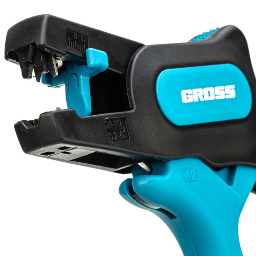 Щипцы для зачистки электропроводов 0.2-6 мм2 (10-24 AWG) лезвие: нержавеющая сталь Gross по ценам производителя в Краснодаре с доставкой по всей России