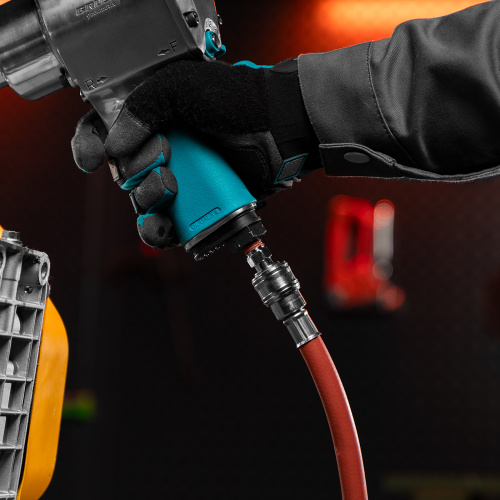 Шланг пневматический резиновый, 10 x 16 мм, 24 бар, армированный, быстросъемное соединение, 10 м Stels по ценам производителя в Краснодаре с доставкой по всей России