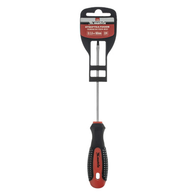 Отвертка Fusion, SL3 х 100 мм, CrV, трехкомпонентная рукоятка "Anti slip" Matrix по ценам производителя в Краснодаре с доставкой по всей России