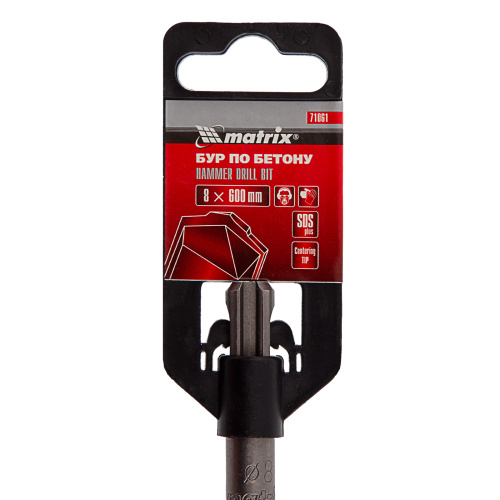 Бур по бетону, 8 x 600 мм, SDS Plus Matrix по ценам производителя в Краснодаре с доставкой по всей России