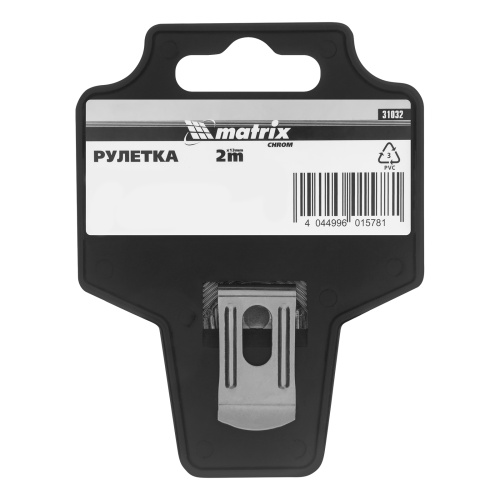 Рулетка Chrom,2 м x 13 мм,хромированный корпус Matrix по ценам производителя в Краснодаре с доставкой по всей России