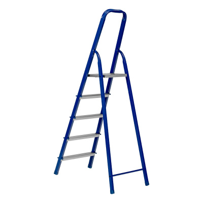 Стремянка, 5 ступеней, стальной профиль, алюминиевые ступени Сибртех по ценам производителя в Краснодаре с доставкой по всей России